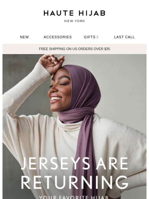 hautehijab newsletter: The entire Jersey collection is off the site 😱