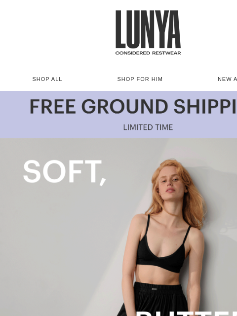 lunya newsletter: You asked, we restocked