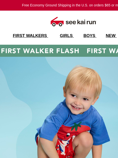 seekairun newsletter: 20% Off First Walkers, 2 Days Only!