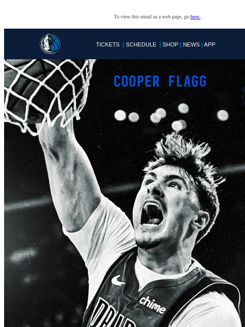 mavsmail newsletter: 🏆 Cooper Flagg is the 2025-26 NBA Rookie of the Y...