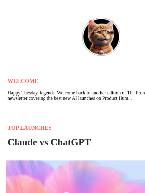 producthunt newsletter: Claude vs ChatGPT