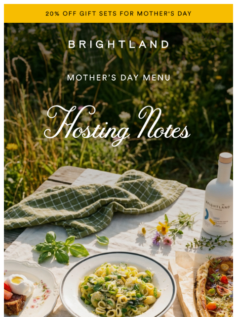 brightland newsletter: Our Mother's Day Recipe Roundup