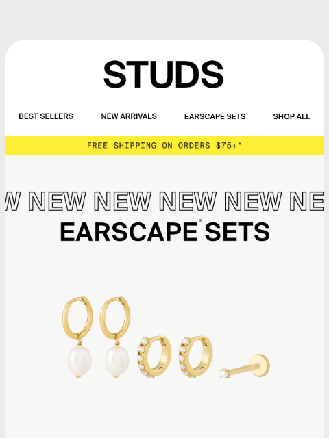 studs newsletter: New Earscape Sets Just Dropped.