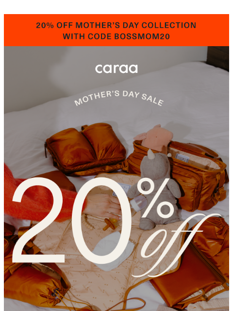 caraa newsletter: 20% Off, Made for Mom 💐