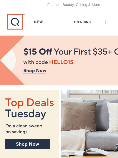 qvcemail newsletter: Just in Time! Top Deals of the Week