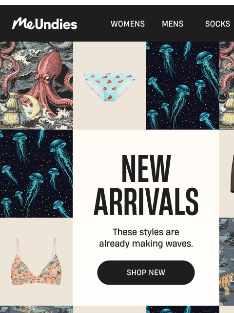 meundies newsletter: April New Arrivals