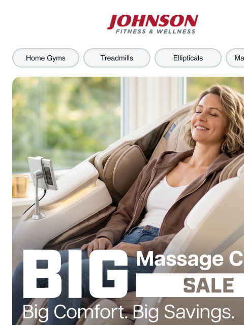 johnsonfit newsletter: Big Comfort. Big Savings.