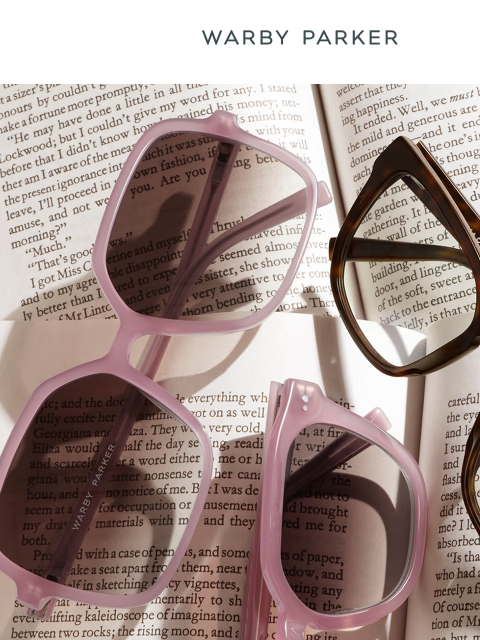 warbyparker newsletter: Eyewear that welcomes warmer weather