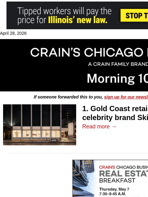 crainalerts newsletter: ​Gold Coast retail space up for sale