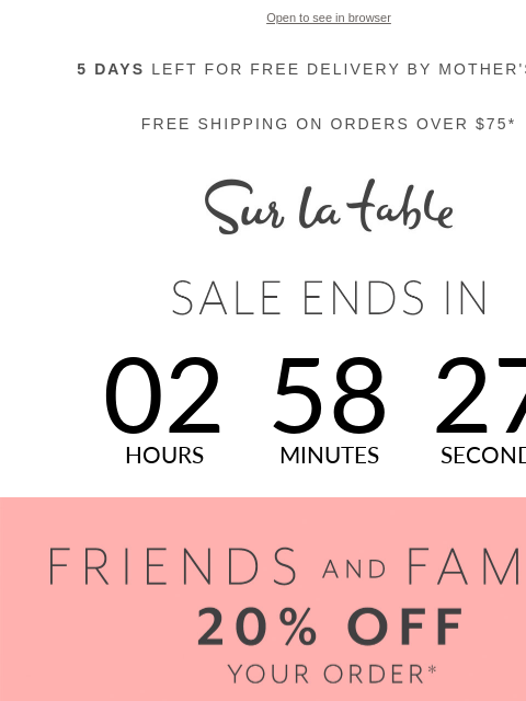 Secure your savings with code FRIEND20.* You still have time, offer ends at midnight. ‌ ‌ ‌ ‌ ‌ ‌ ‌ ‌ ‌ ‌ ‌ ‌ ‌ ‌ ‌ ‌ ‌ ‌ ‌ ‌ ‌ ‌ ‌ ‌ ‌ ‌ ‌ ‌ ‌ ‌ ‌ ‌ ‌ ‌ ‌ ‌ ‌ ‌ ‌ ‌ ‌ ‌ ‌ ‌ ‌ ‌ ‌ ‌ ‌ ‌ ‌ ‌ ‌ ‌ ‌ ‌ ‌ ‌