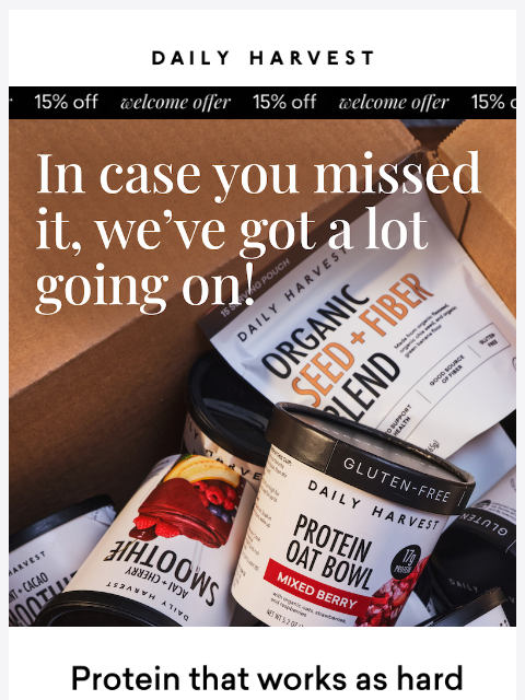 daily-harvest newsletter: ICYMI – This month’s big news