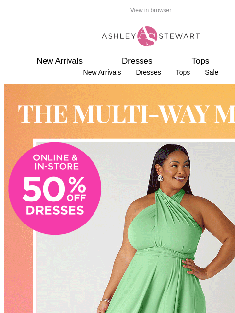 ashleystewart newsletter: One dress, endless options. Meet the maxi dress yo...