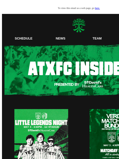 austinfc newsletter: ATXFC Insider: Matchday Signature Bundles, Enter T...