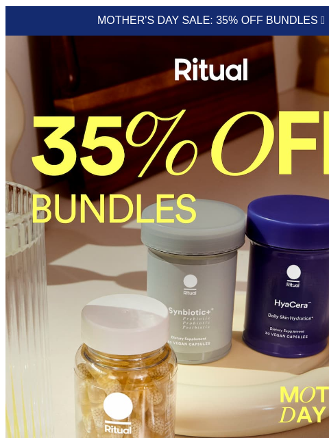 ritual newsletter: Mom's canon event: The Mother's Day Sale