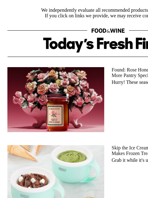 foodandwine newsletter: Making Ice Cream Is 'So Simple' With This $38 Gadg...