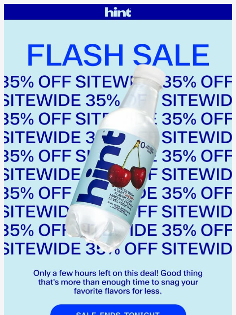drinkhint newsletter: Hurry and get 35% off 🏃‍♀️