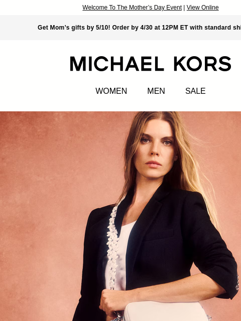 michaelkorsmail newsletter: It’s On! You’ve Got 25% Off 💐