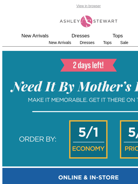 ashleystewart newsletter: Let’s celebrate Mom!💐🩷