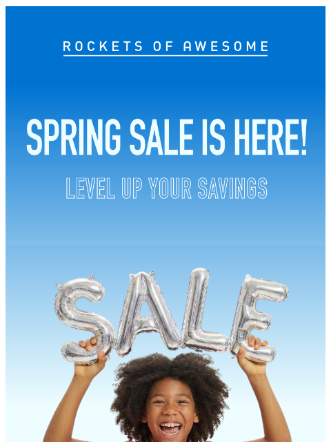 rocketsofawesome newsletter: The super sale is on!🤯