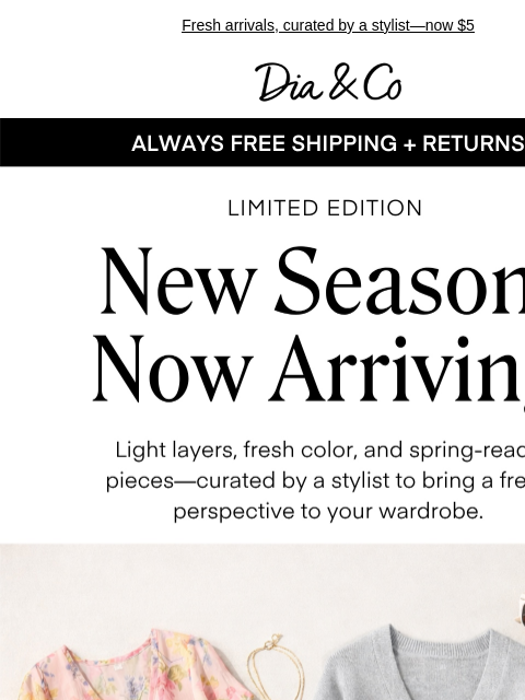 dia newsletter: Where your spring style starts