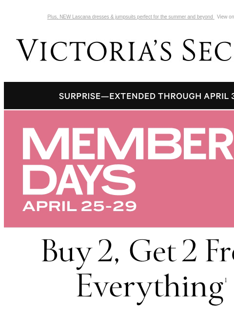 Plus, NEW Lascana dresses & jumpsuits perfect for the summer and beyond View on browser Victoria's Secret VSCC Available Credit Display images to show real-time content Display images to show