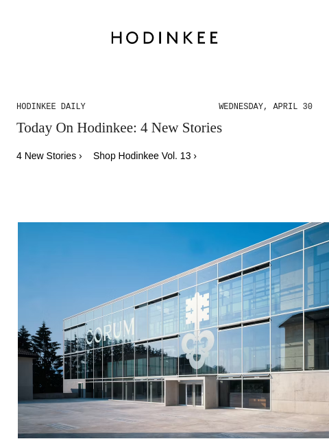 Today on Hodinkee... Business News: Corum Watch Brand Back In Swiss Hands After Management Buyout | Hodinkee Daily – Wednesday, April 30 | Today On Hodinkee: 4 New Stories 4 New Stories › Shop Hodinkee