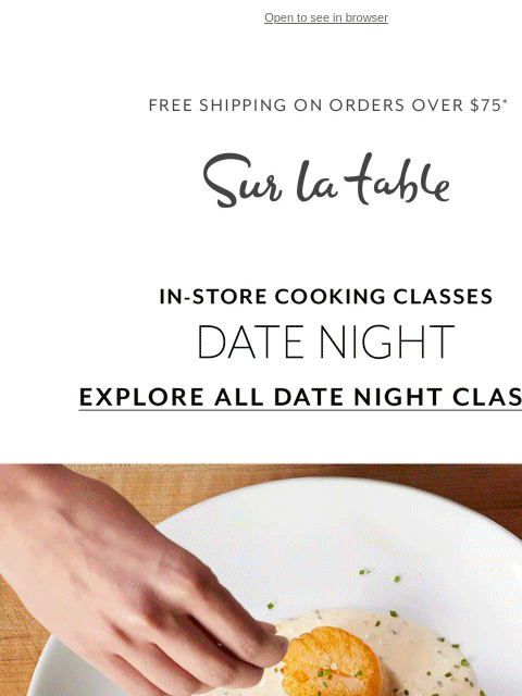 Reserve your spot in our couples' cooking night. ‌ ‌ ‌ ‌ ‌ ‌ ‌ ‌ ‌ ‌ ‌ ‌ ‌ ‌ ‌ ‌ ‌ ‌ ‌ ‌ ‌ ‌ ‌ ‌ ‌ ‌ ‌ ‌ ‌ ‌ ‌ ‌ ‌ ‌ ‌ ‌ ‌ ‌ ‌ ‌ ‌ ‌ ‌ ‌ ‌ ‌ ‌ ‌ ‌ ‌ ‌ ‌ ‌ ‌ ‌ ‌ ‌ ‌ ‌ ‌ ‌ ‌ ‌ ‌ ‌ ‌ ‌ ‌ ‌ ‌ ‌ ‌ ‌ ‌