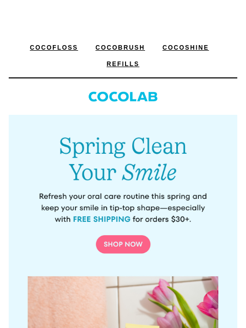 cocolab newsletter: Spring clean your smile