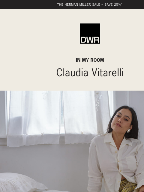 dwr newsletter: In My Room: Claudia Vitarelli
