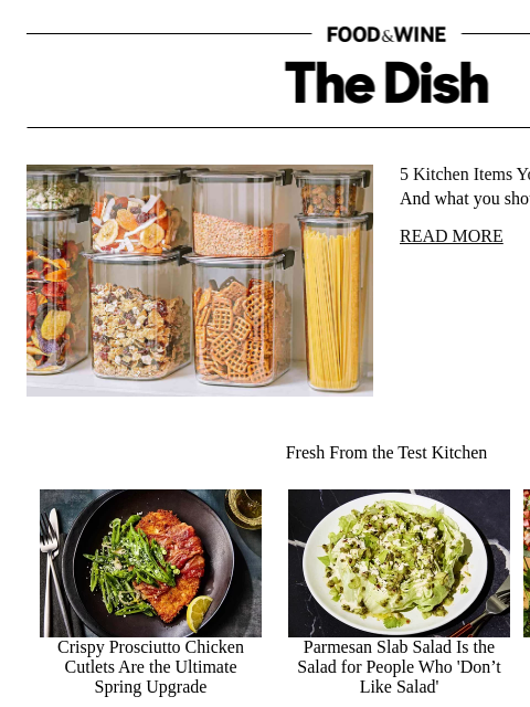 foodandwine newsletter: 5 Kitchen Items You Should Toss ASAP