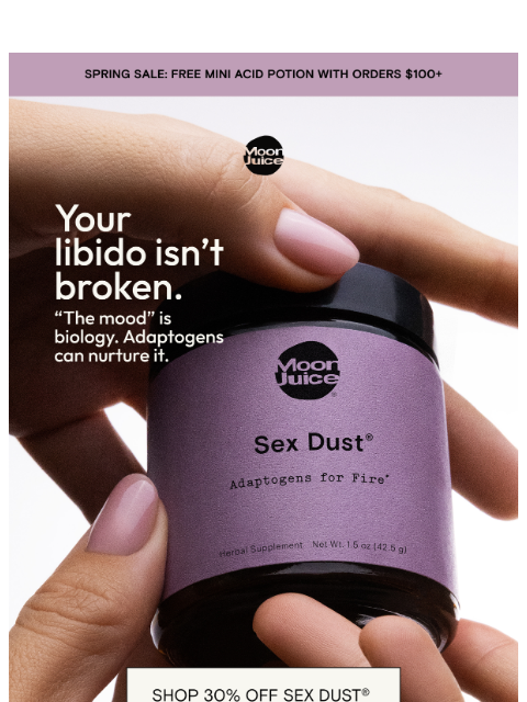 moonjuice newsletter: hotter, better, wetter