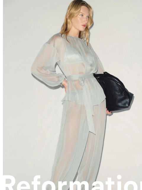 thereformation newsletter: IT'S CERULEAN