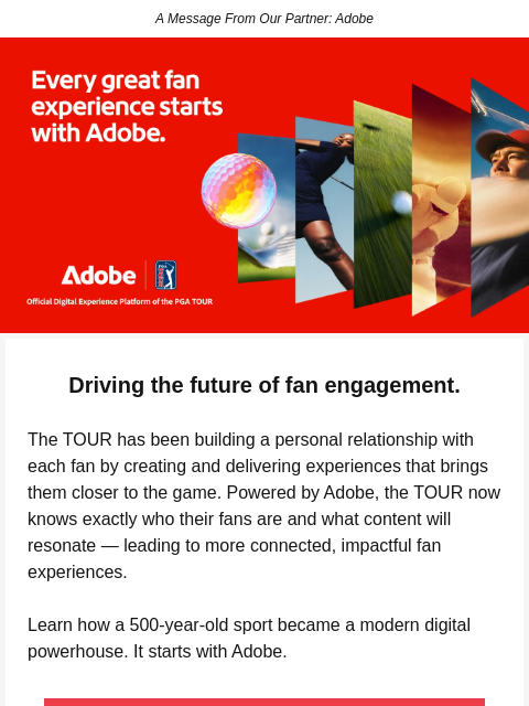 golfdigest newsletter: Turning content into connected fan experiences