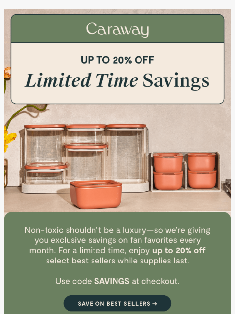 carawayhome newsletter: 🚨 Exclusive: Up to 20% Off Fan Favorites