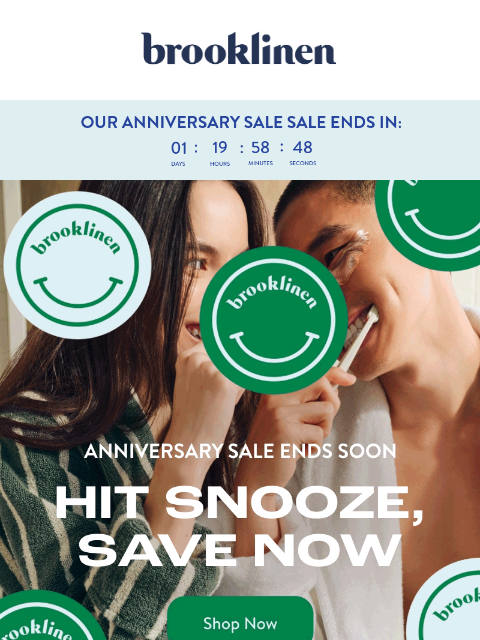 brooklinen newsletter: 25% Off Sitewide ENDS SOON