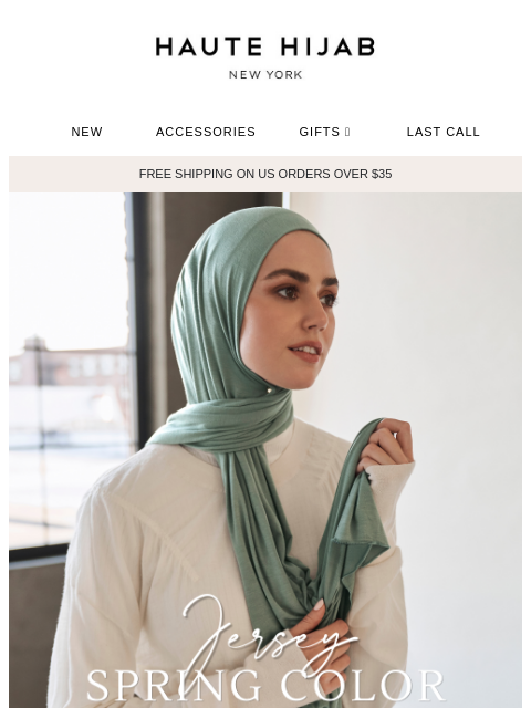 hautehijab newsletter: 16 Jersey colors in time for spring! 🌸🌿