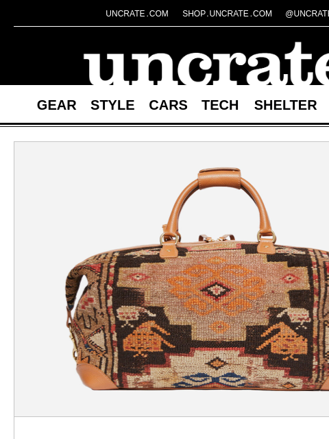 uncrate newsletter: King Kennedy Bespoke Duffle & more