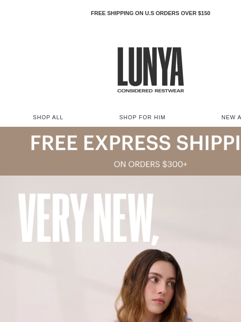 lunya newsletter: Because you like new things