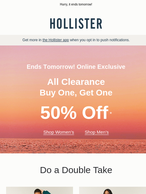 hollisterco newsletter: Your clearance haul 🛍️