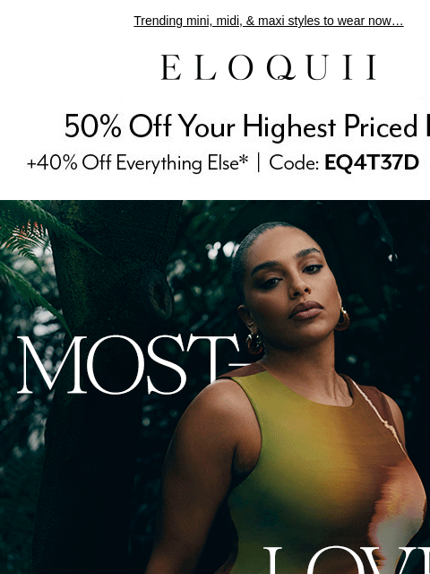eloquii newsletter: Most *popular* dresses RN 🤍