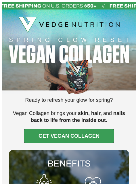 vedgenutrition newsletter: 🌞 Glow like the Spring Sun