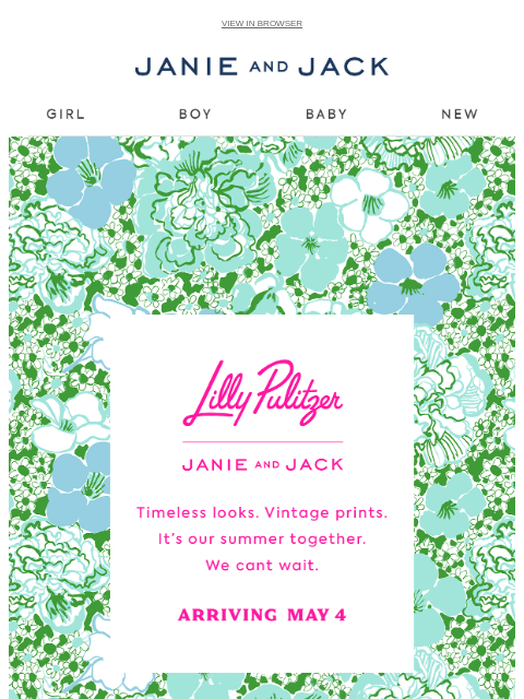 janieandjack newsletter: Coming soon: a limited-edition collection