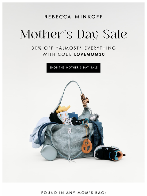 rebeccaminkoff newsletter: Call Your Mom Back