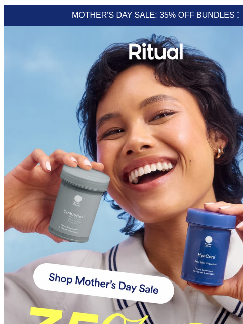 ritual newsletter: Mom-founded. Science-formulated. ✔️