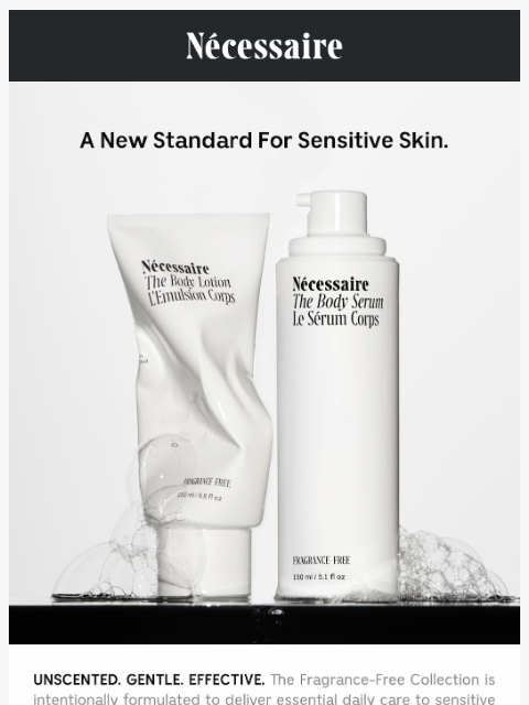 necessaire newsletter: A New Standard For Sensitive Skin