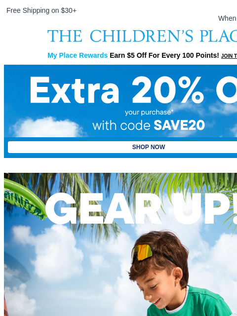 childrensplace newsletter: Fun Summer Outfits? We Got You!