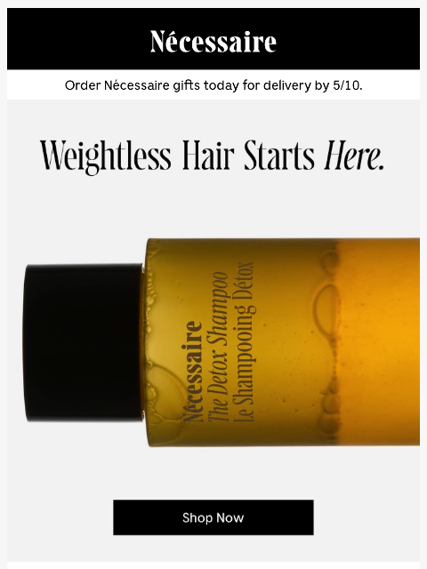 necessaire newsletter: Detoxifying Yet Gentle