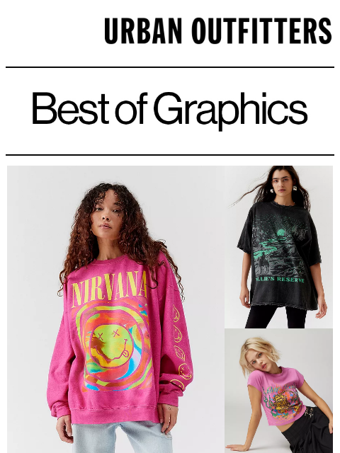 refresh your look with the latest graphic tees, sweatshirts and more URBAN OUTFITTERS Best of Graphics SHOP WOMEN'S GRAPHICS SHOP MEN'S GRAPHICS Shop UO Help + Info Find a Store Contact Us UO