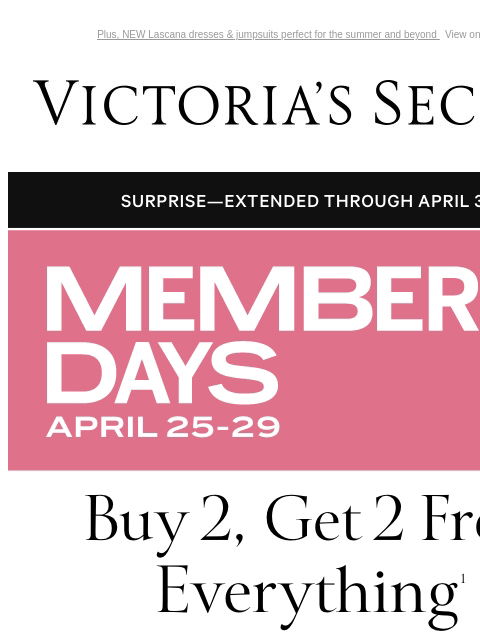 Plus, NEW Lascana dresses & jumpsuits perfect for the summer and beyond View on browser Victoria's Secret VSCC Available Credit Introduction Shop Now Shop Now Shop Now Display images to show