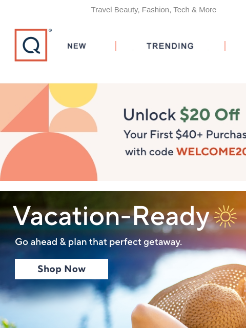 Travel Beauty, Fashion, Tech & More QVC New TRENDING DEALS Unlock $20 off Your First Purchase Buy Now Triforce TSV Skechers Slip-ins GO WALK Travel Washable Shoes Skechers Slip-ins GO WALK Travel